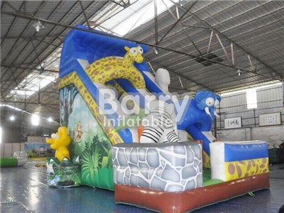 Fashionable Zoom Inflatable Slide,Indoor Elephant/Giraffe Slide Inflatable BY-DS-009